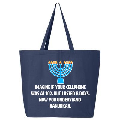 Funny Understanding Hanukkah 25L Jumbo Tote