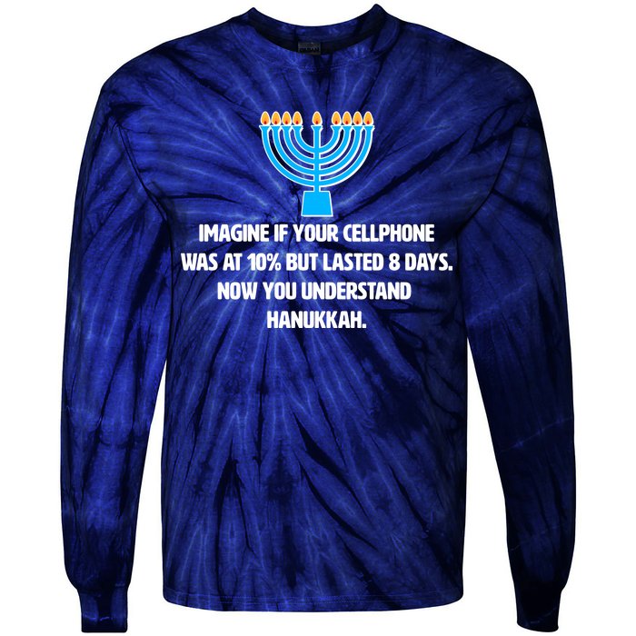 Funny Understanding Hanukkah Tie-Dye Long Sleeve Shirt