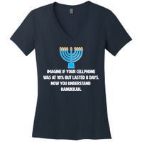 Funny Understanding Hanukkah Women's V-Neck T-Shirt