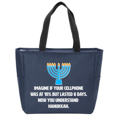 Funny Understanding Hanukkah Zip Tote Bag