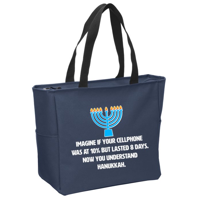 Funny Understanding Hanukkah Zip Tote Bag