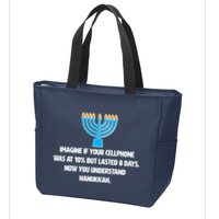 Funny Understanding Hanukkah Zip Tote Bag