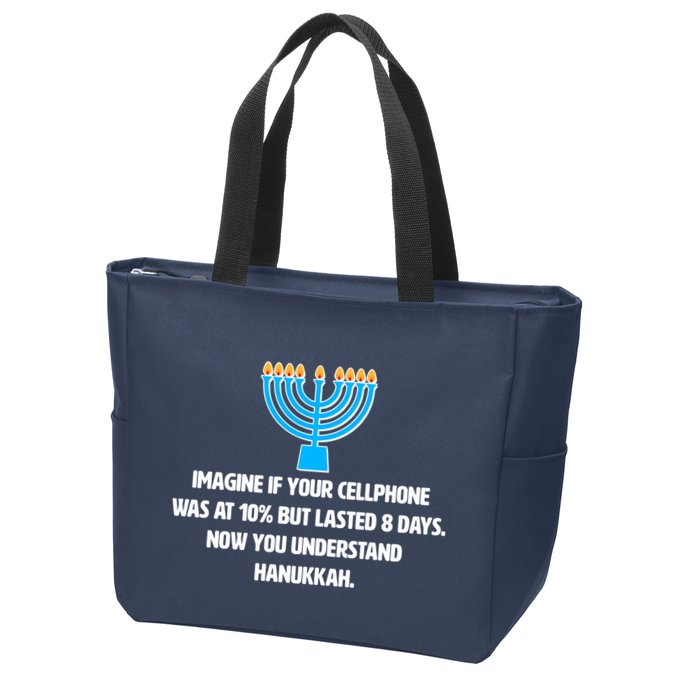 Funny Understanding Hanukkah Zip Tote Bag