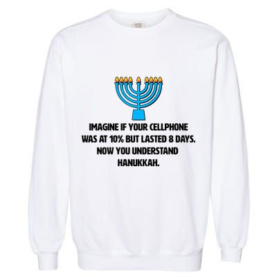 Funny Understanding Hanukkah Garment-Dyed Sweatshirt