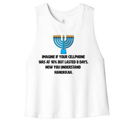 Funny Understanding Hanukkah Women's Racerback Cropped Tank