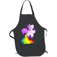 Funny Unicorn Pooping A Rainbow Apron
