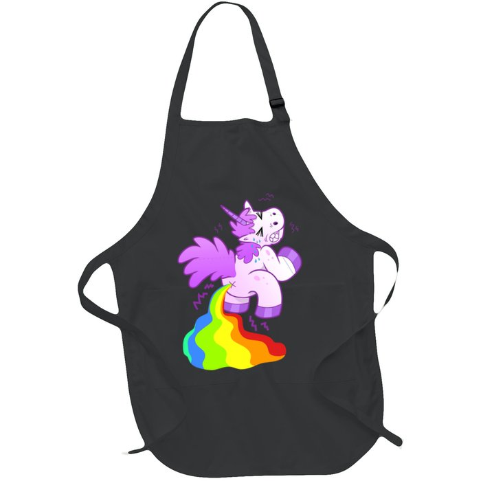 Funny Unicorn Pooping A Rainbow Apron
