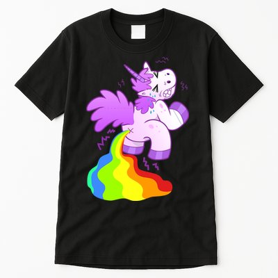 Funny Unicorn Pooping A Rainbow Tall T-Shirt