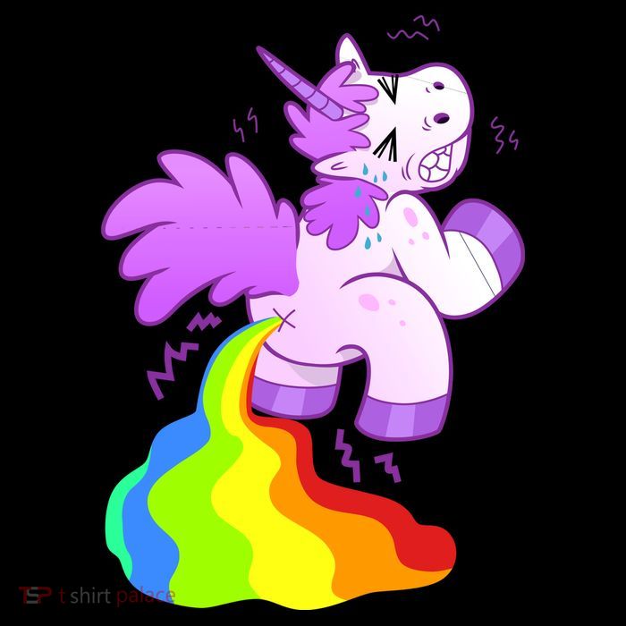 Funny Unicorn Pooping A Rainbow Impact Tech Backpack