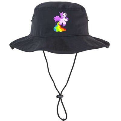 Funny Unicorn Pooping A Rainbow Bucket Hat