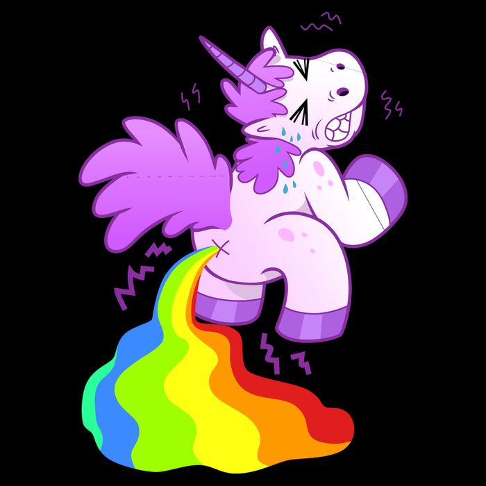 Funny Unicorn Pooping A Rainbow Polo