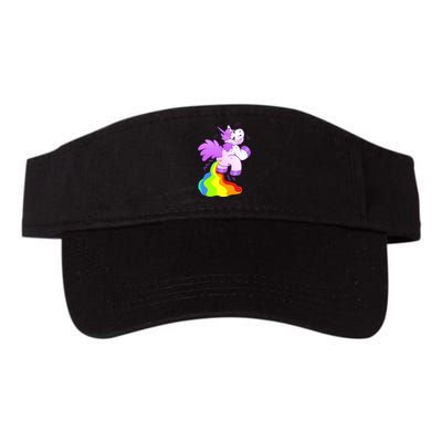 Funny Unicorn Pooping A Rainbow Visor