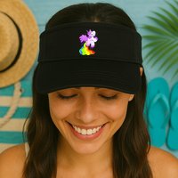 Funny Unicorn Pooping A Rainbow Visor