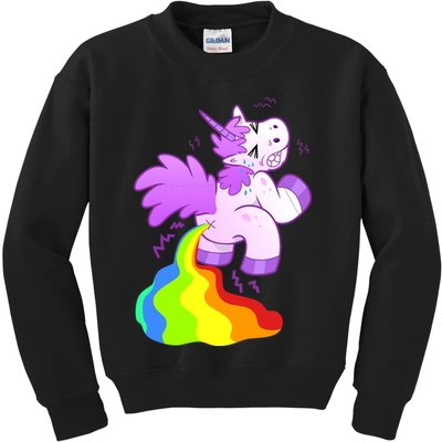 Funny Unicorn Pooping A Rainbow Kids Sweatshirt