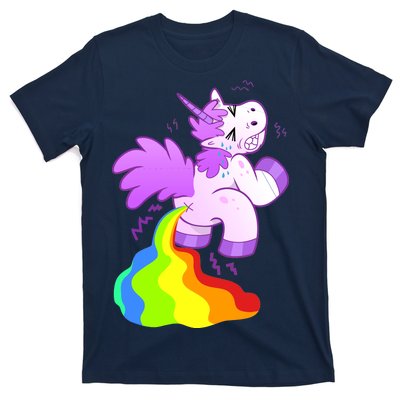 Funny Unicorn Pooping A Rainbow T-Shirt