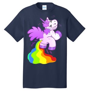 Funny Unicorn Pooping A Rainbow Tall T-Shirt