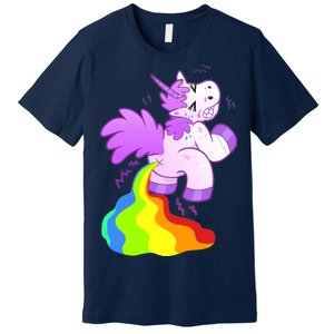 Funny Unicorn Pooping A Rainbow Premium T-Shirt