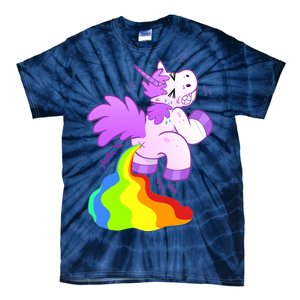 Funny Unicorn Pooping A Rainbow Tie-Dye T-Shirt