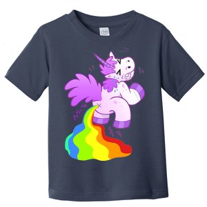 Funny Unicorn Pooping A Rainbow Toddler T-Shirt