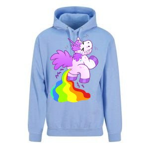 Funny Unicorn Pooping A Rainbow Unisex Surf Hoodie