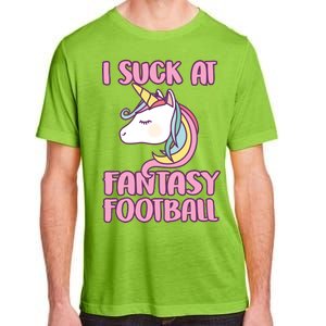 Funny Unicron I Suck At Fantasy Football Adult ChromaSoft Performance T-Shirt