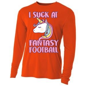 Funny Unicron I Suck At Fantasy Football Cooling Performance Long Sleeve Crew