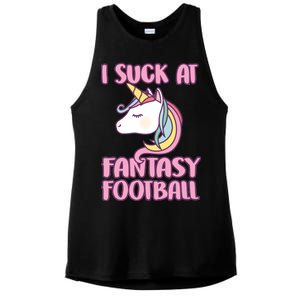 Funny Unicron I Suck At Fantasy Football Ladies PosiCharge Tri-Blend Wicking Tank