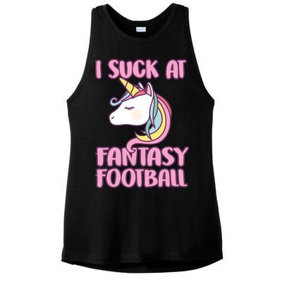 Funny Unicron I Suck At Fantasy Football Ladies PosiCharge Tri-Blend Wicking Tank