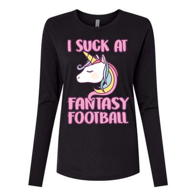 Funny Unicron I Suck At Fantasy Football Womens Cotton Relaxed Long Sleeve T-Shirt