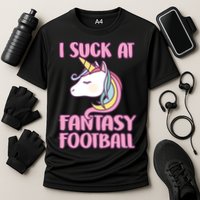 Funny Unicron I Suck At Fantasy Football Cooling Performance Crew T-Shirt