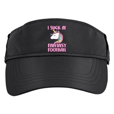 Funny Unicron I Suck At Fantasy Football Adult Drive Performance Visor