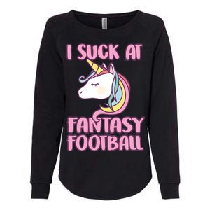 Funny Unicron I Suck At Fantasy Football Womens California Wash Sweatshirt