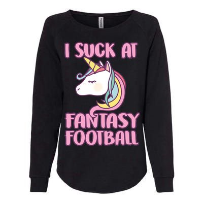 Funny Unicron I Suck At Fantasy Football Womens California Wash Sweatshirt