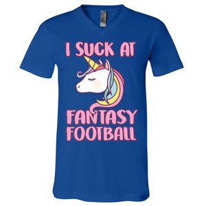 Funny Unicron I Suck At Fantasy Football V-Neck T-Shirt