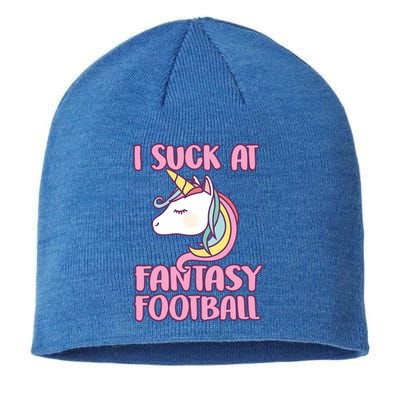 Funny Unicron I Suck At Fantasy Football Sustainable Beanie
