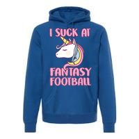 Funny Unicron I Suck At Fantasy Football Premium Hoodie