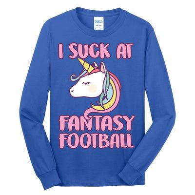 Funny Unicron I Suck At Fantasy Football Tall Long Sleeve T-Shirt