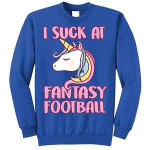 Funny Unicron I Suck At Fantasy Football Tall Sweatshirt