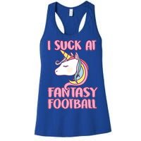 Funny Unicron I Suck At Fantasy Football Women's Racerback Tank