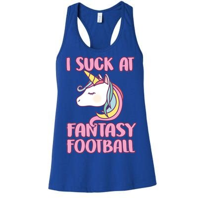 Funny Unicron I Suck At Fantasy Football Women's Racerback Tank