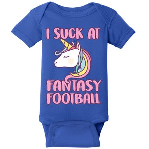 Funny Unicron I Suck At Fantasy Football Baby Bodysuit