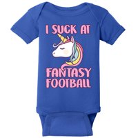 Funny Unicron I Suck At Fantasy Football Baby Bodysuit