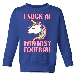 Funny Unicron I Suck At Fantasy Football Toddler Sweatshirt