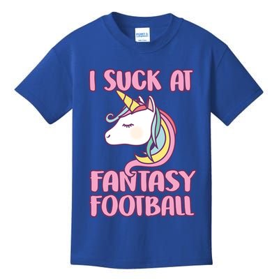 Funny Unicron I Suck At Fantasy Football Kids T-Shirt