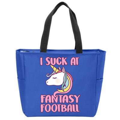 Funny Unicron I Suck At Fantasy Football Zip Tote Bag