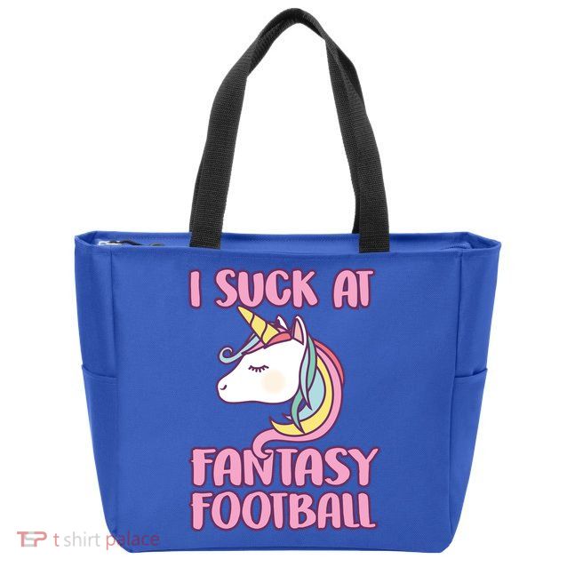 Funny Unicron I Suck At Fantasy Football Zip Tote Bag