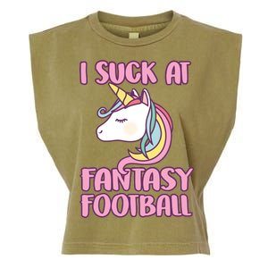 Funny Unicron I Suck At Fantasy Football Garment-Dyed Women's Muscle Tee