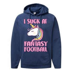 Funny Unicron I Suck At Fantasy Football Performance Fleece Hoodie