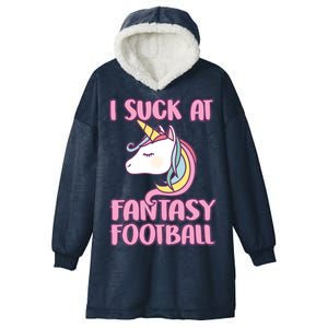 Funny Unicron I Suck At Fantasy Football Hooded Wearable Blanket