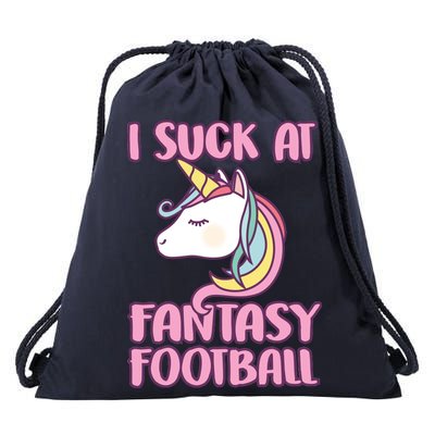 Funny Unicron I Suck At Fantasy Football Drawstring Bag